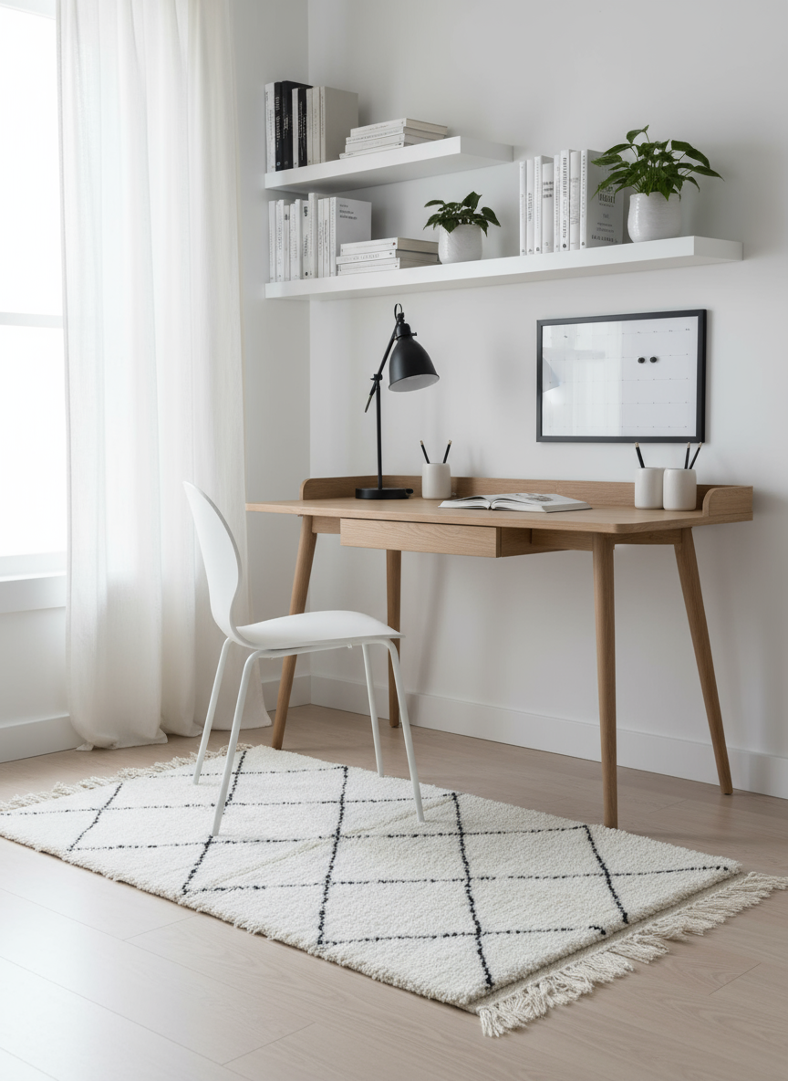 Tapis Azilal Marocain en Laine – Tissé à la Main par Artisans Berbères (Approx 39x59/100 x 150 cm) - The Moroccan Vibrations