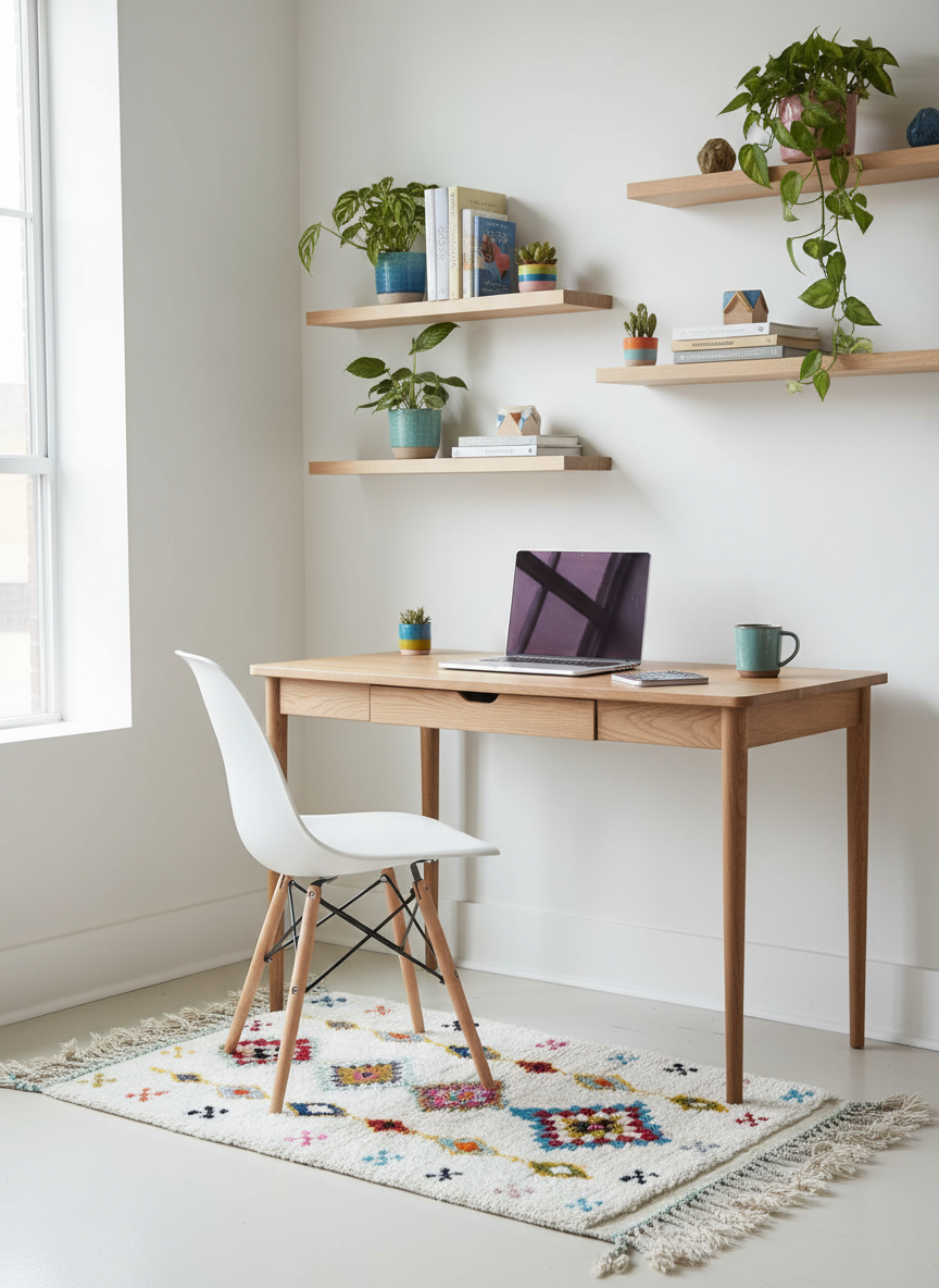 Tapis Azilal Marocain en Laine – Tissé à la Main par Artisans Berbères (Approx 39x59/100 x 150 cm) - The Moroccan Vibrations