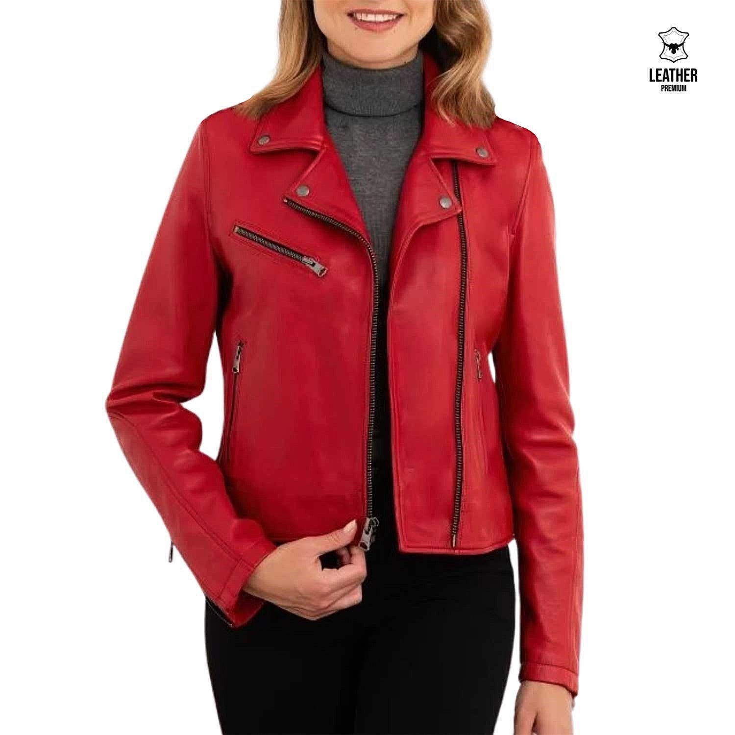 Scarlet — Perfecto Cuir Rouge Passion