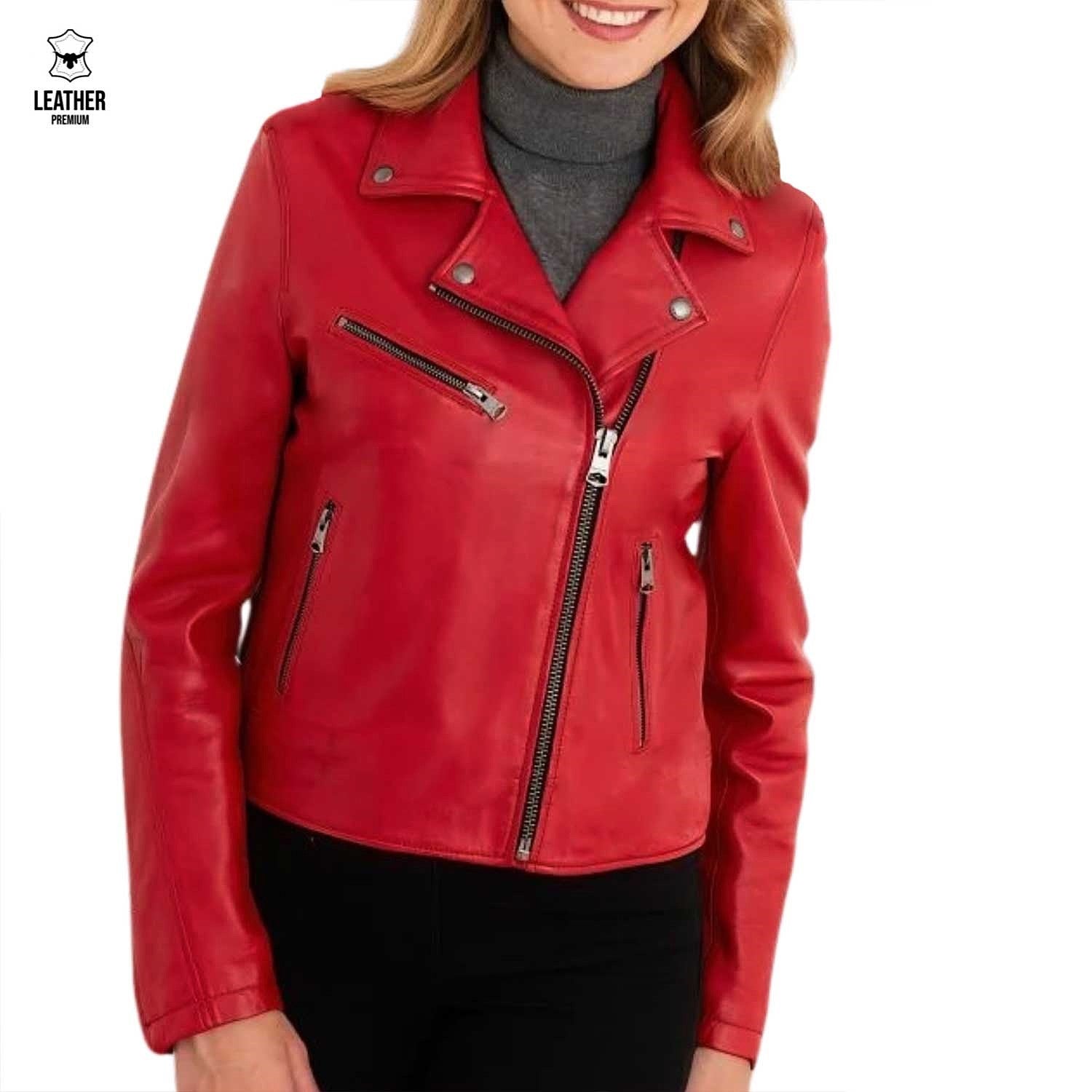 Scarlet — Perfecto Cuir Rouge Passion