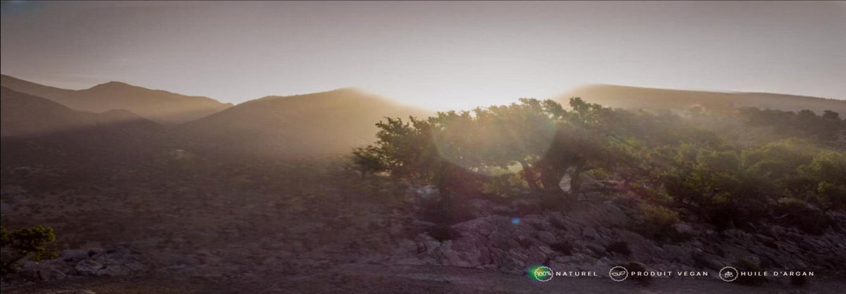 Paysage de montagnes au Maroc – Natus Marrakech, produits naturels à l'huile d'argan