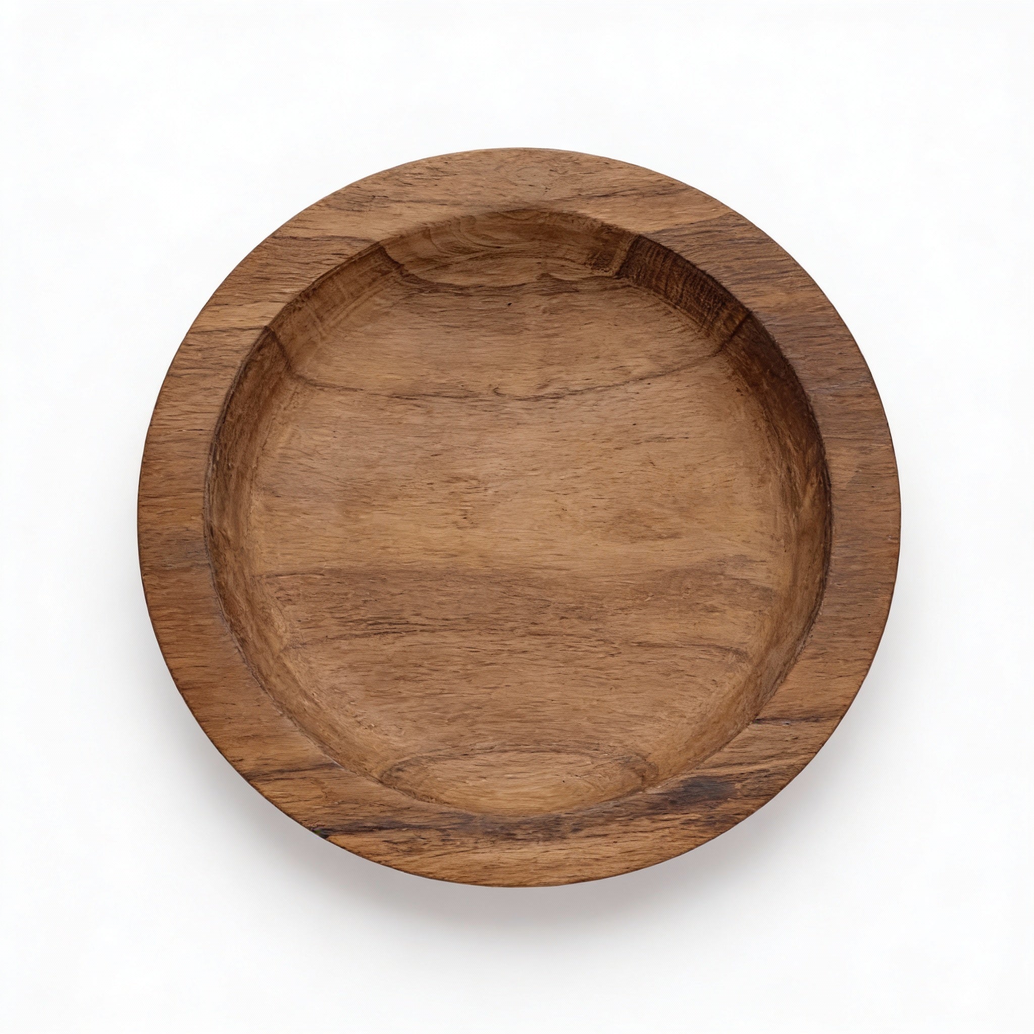 Set de 4 Assiettes creuses Bois de Noyer 25 cm - The Moroccan Vibrations