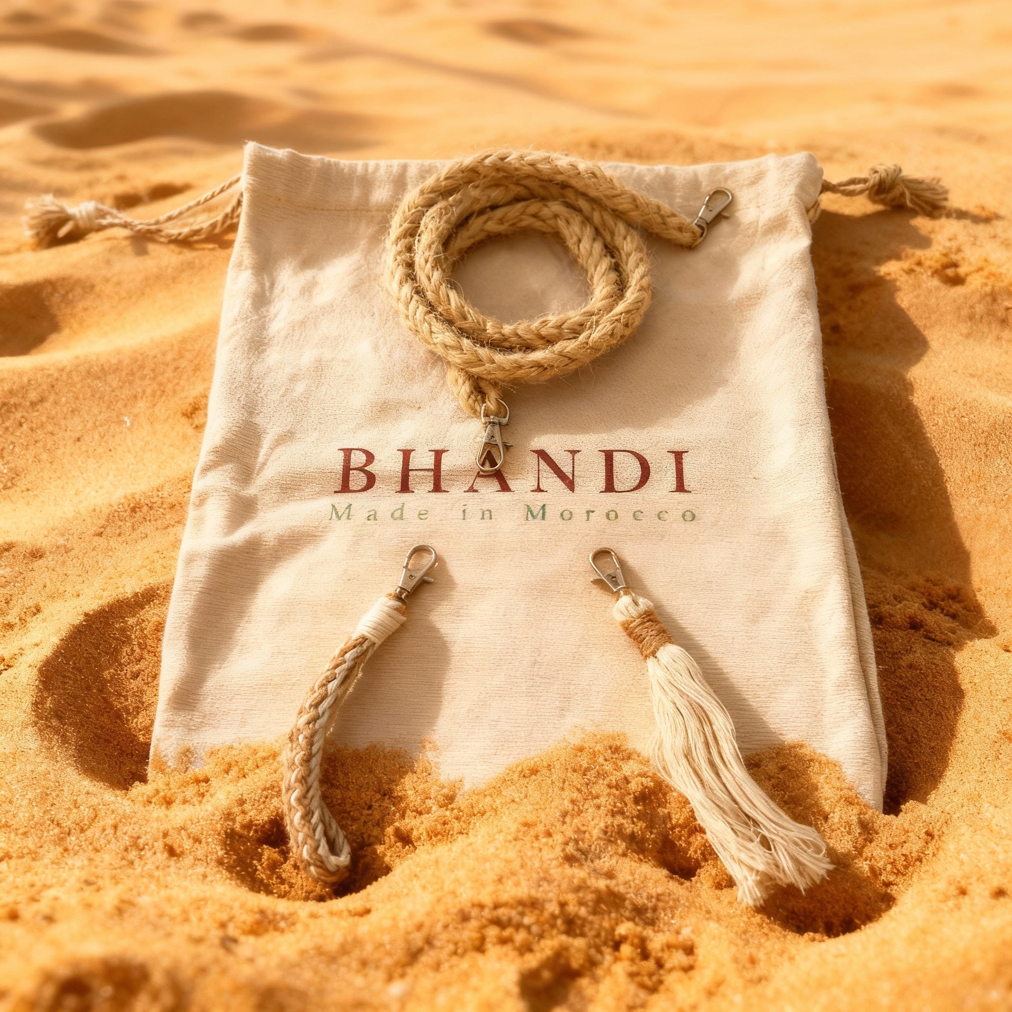 Set „Goffa Makrame Bijeli“ – ženska torba & clutch + dodaci