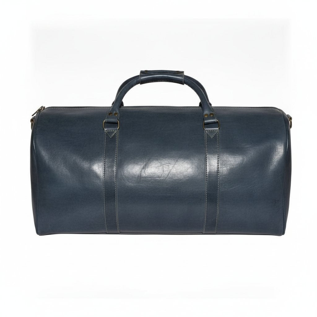 Sac de Voyage en Cuir Beige 50 cm