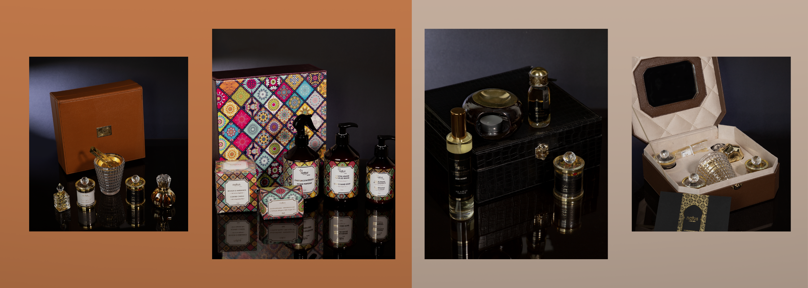 Bougies artisanales décoratives et parfums d'ambiance