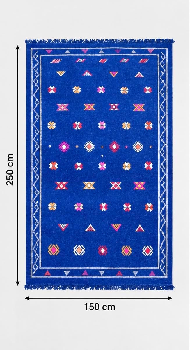 Tapis berbère bleu – photo 2