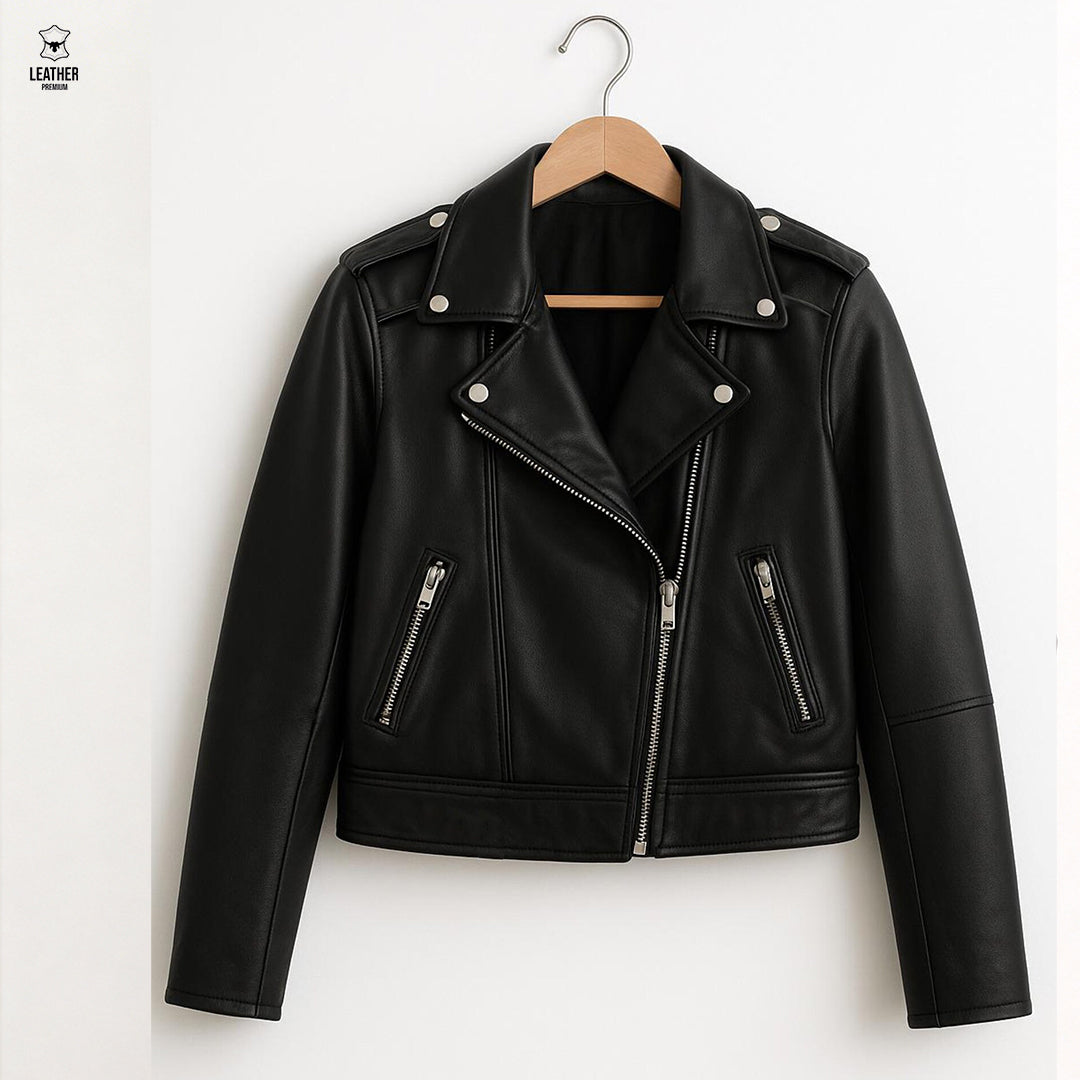 L’Icône Noire — Perfecto en Cuir Véritable