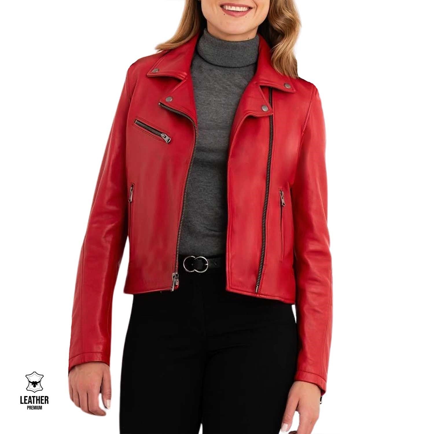 Scarlet — Perfecto Cuir Rouge Passion