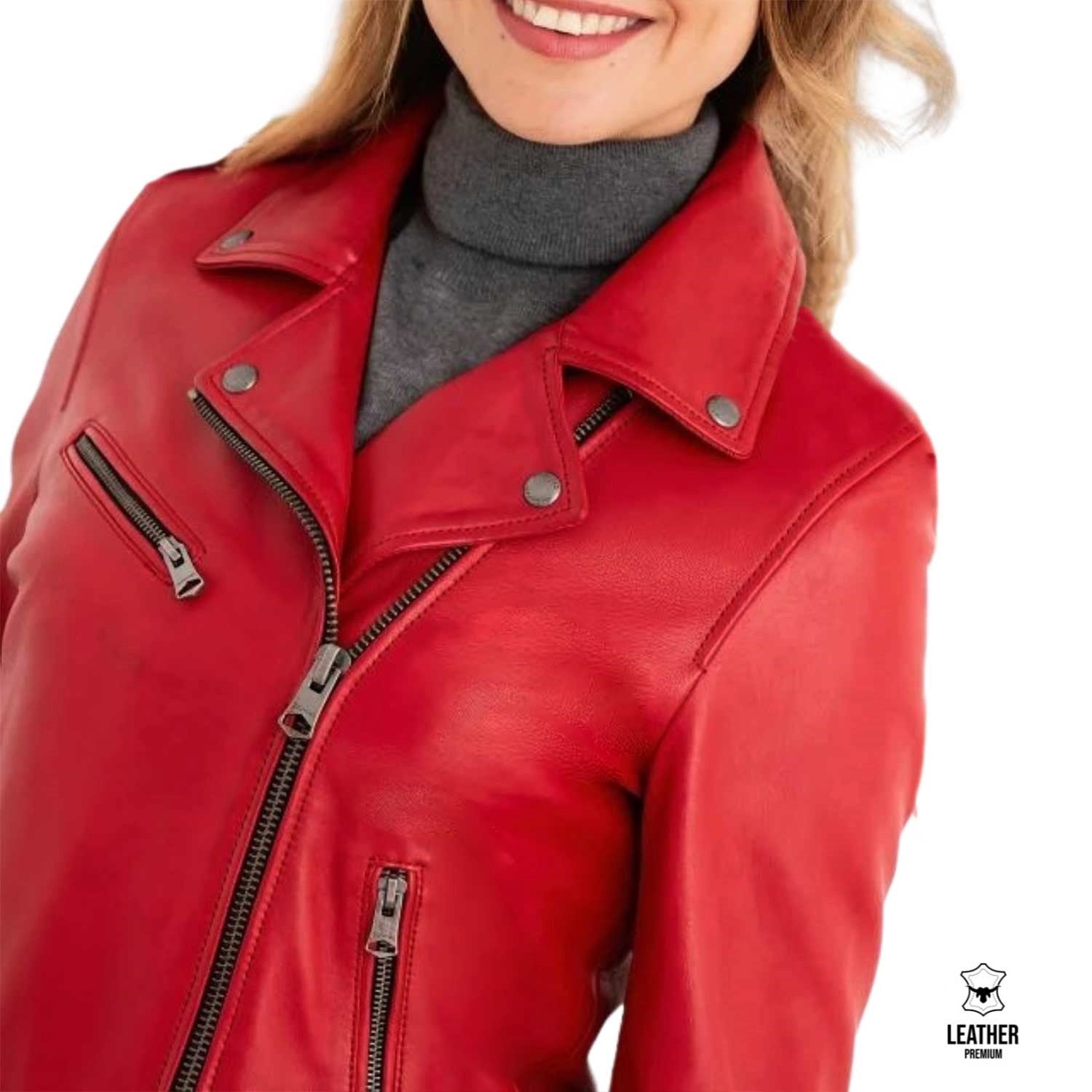 Scarlet — Perfecto Cuir Rouge Passion