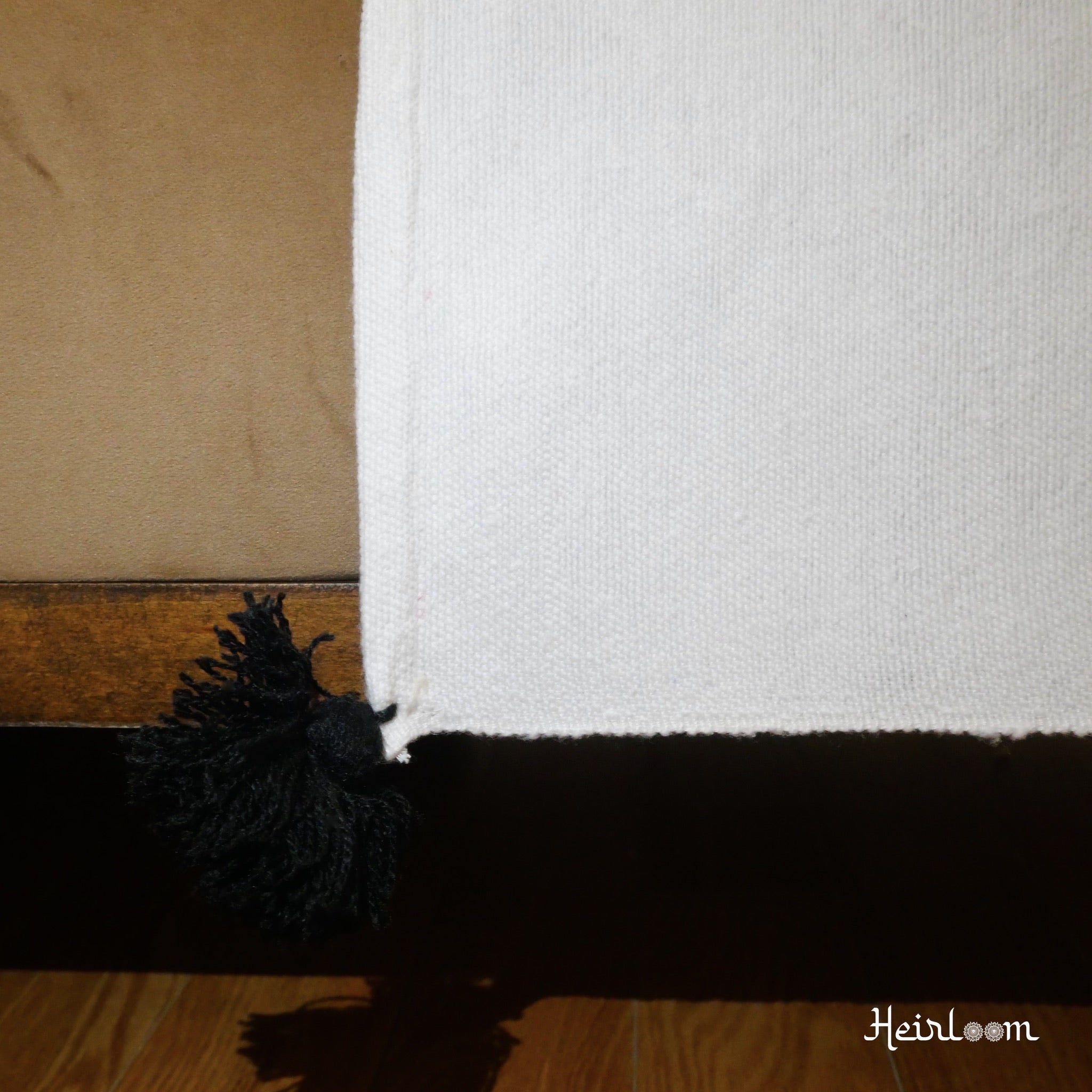 Couvre-lit uni et ses coussins assortis  - Edition Neige - The Moroccan Vibrations