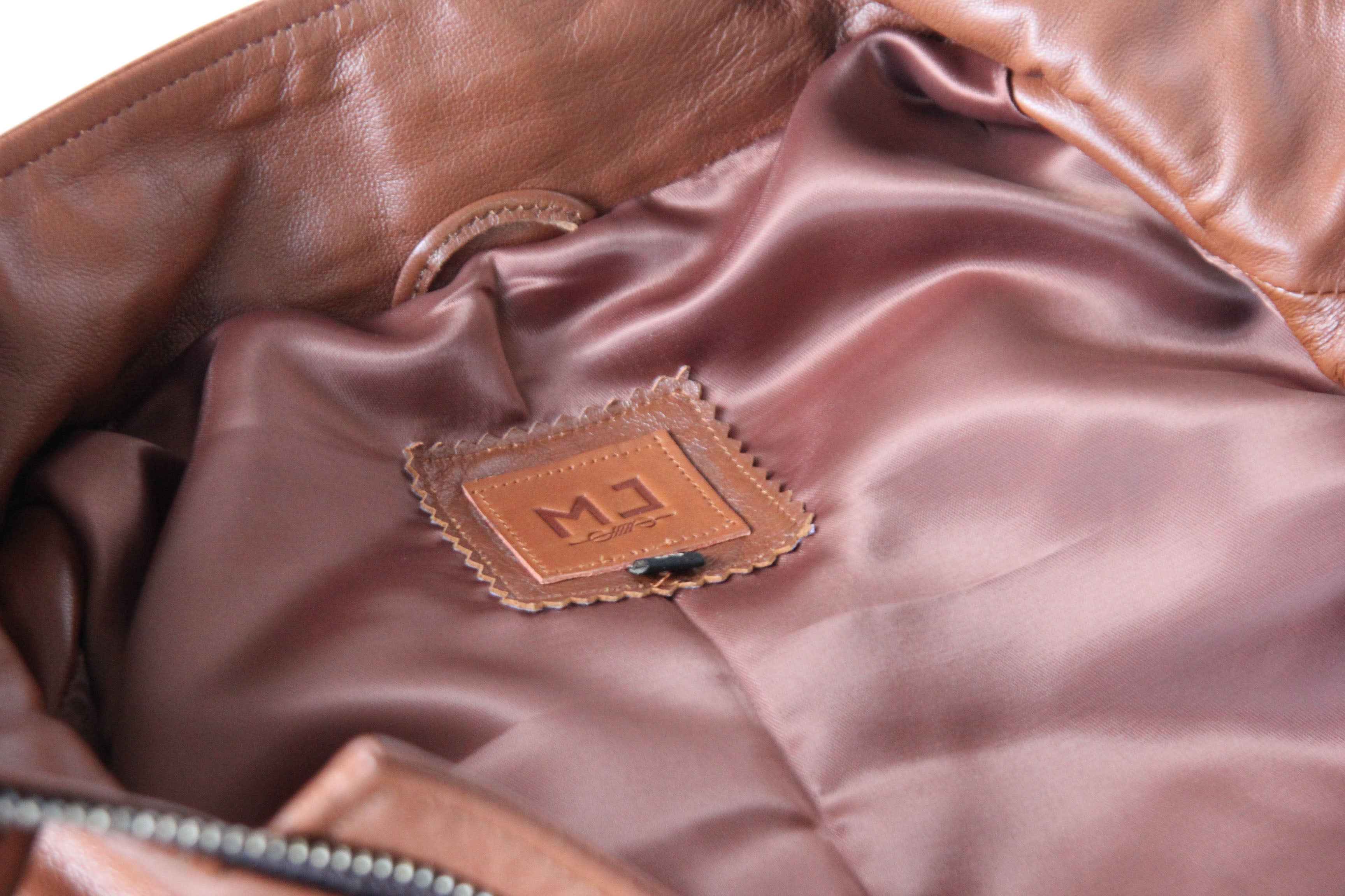 Veste Homme en Cuir Véritable – Modèle THEO VINTAGE - Artisanat Marocain - The Moroccan Vibrations