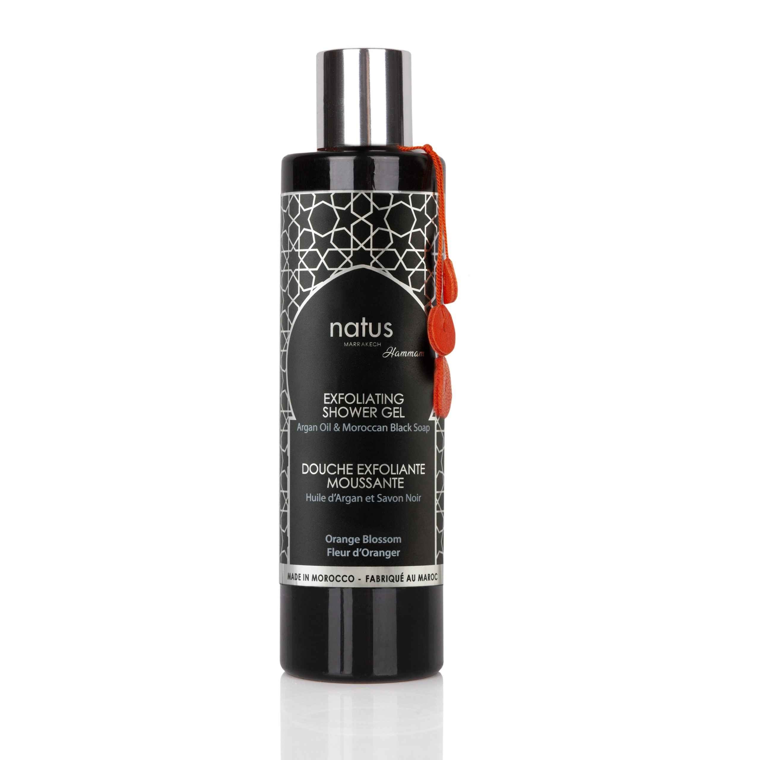 Foaming exfoliating shower gel with argan oil & blossom black soap™ - MEN - 250ML / 8,45 FL OZ