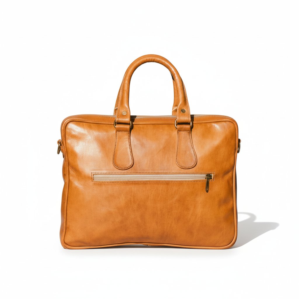 Cartable en Cuir Marron pour Ordinateur Portable 12 Pouces