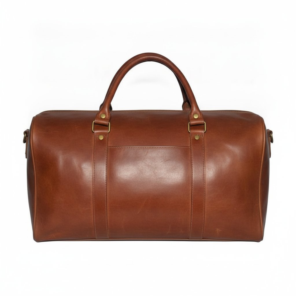 Sac de Voyage en Cuir Marron 50 cm