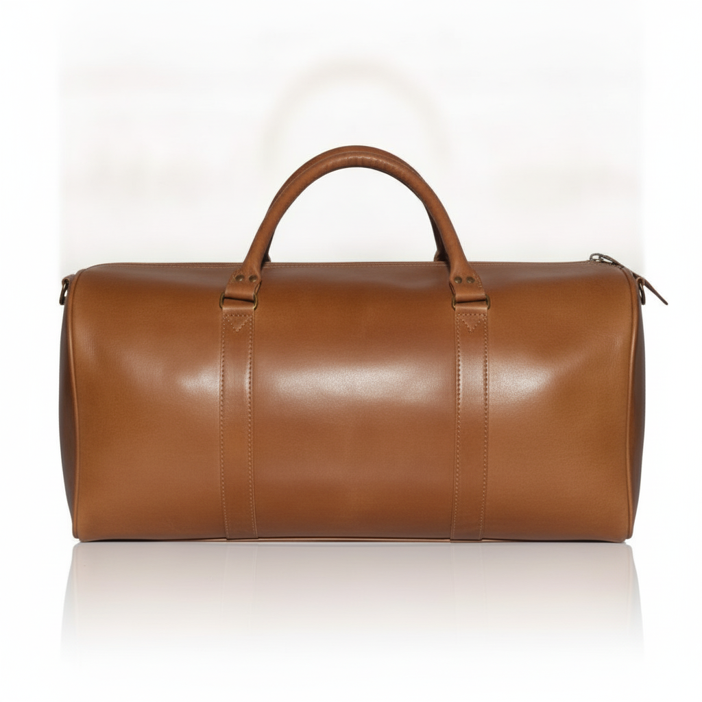 Sac de Voyage Polochon en Cuir 50 cm